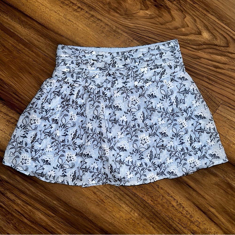 Abercrombie Kids Blue Floral Skirt Girls Size 7/8